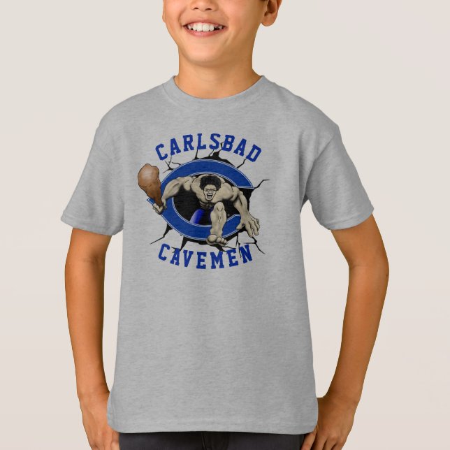 Kids Next Gen. Carlsbad Cavemen Logo T-Shirt (Front)