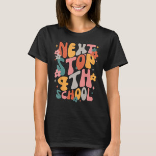 Kids Next Stops 4th Grade Groovy Vibes First Day O T-Shirt