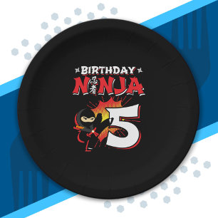Kids Ninja Birthday Party Gift - 5 Year Old Paper Plate