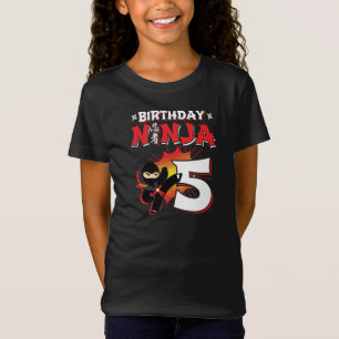 Kids Ninja Birthday Party Gift - 5 Year Old T-Shirt