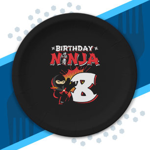 Kids Ninja Birthday Party Gift - 8 Year Old Paper Plate