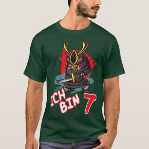 Kids Ninja Children's   Seventh Birthday Boy  Samu T-Shirt