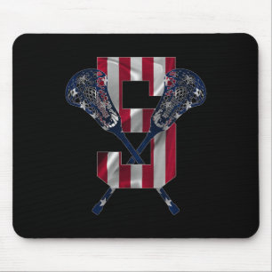 Kids Number 5 Years Lacrosse 5th Birthday 1 Mouse Mat