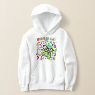 Kids Number Day Hoodie | Colourful Maths Numbers