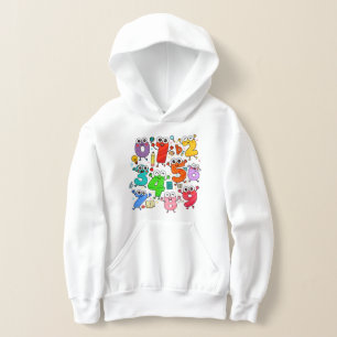 Kids Number Day Hoodie   Fun Maths Numbers