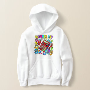 Kids Number Day Maths Hoodie   Primary School UK