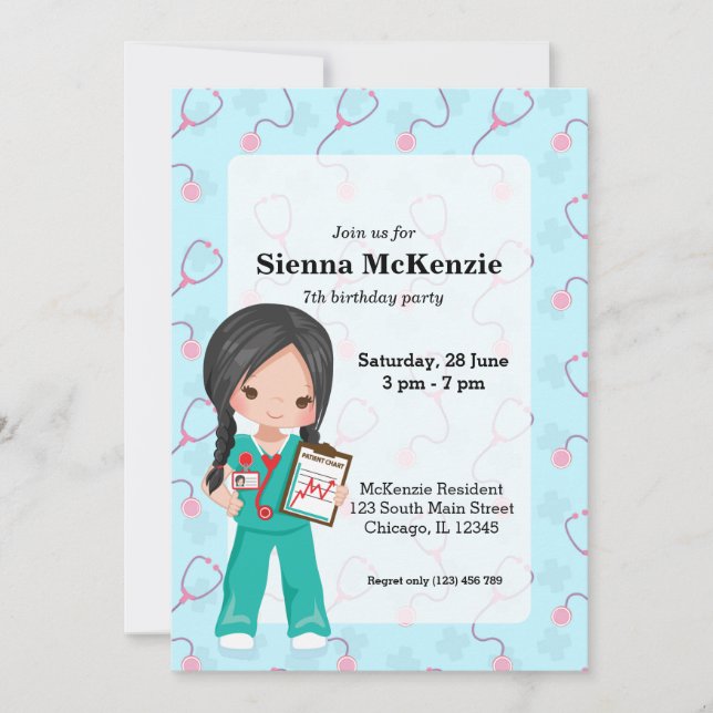 Kids Nurse Invitation (Front)