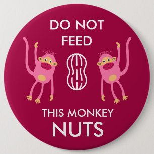 Kids Nut Allergy Warning 6 Cm Round Badge