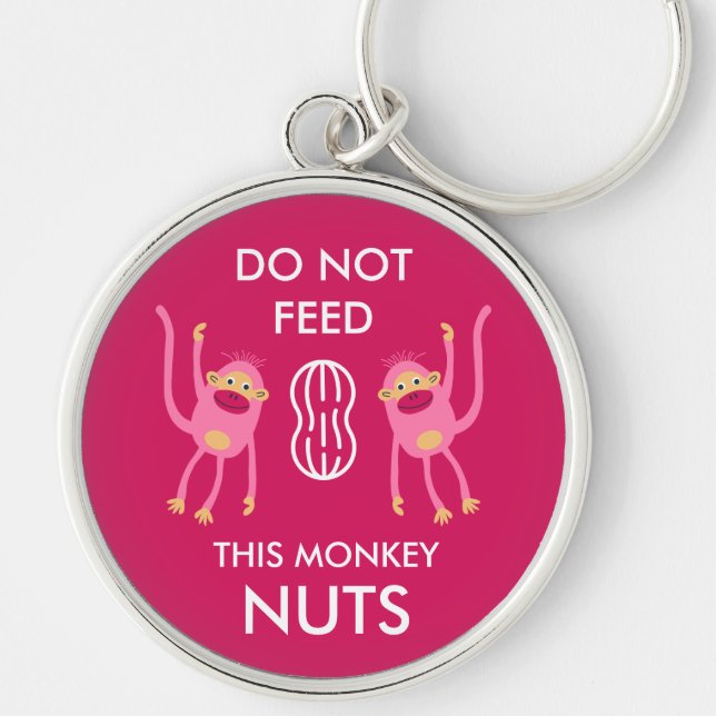 Kids Nut Allergy Warning Key Ring (Front)