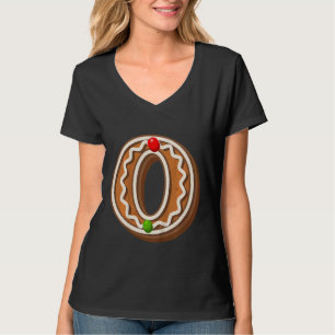 Kids O Cutest Capital Christmas Cookie Alphabet L T-Shirt
