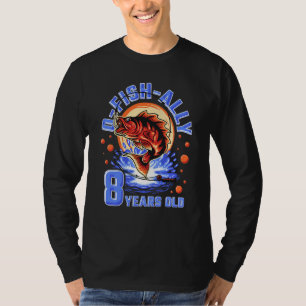 Kids O-Fish-Ally 8 Years Old, Kids 8th Birthday Fi T-Shirt