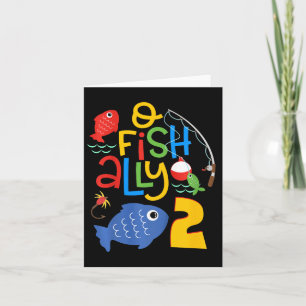 Kids O-fish-ally Two Birthday Decorations 2 Year O Card