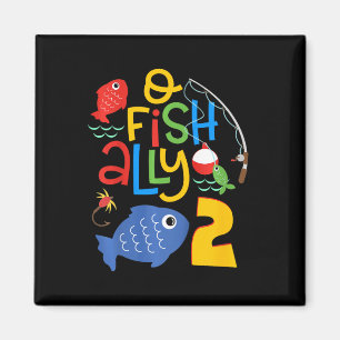 Kids O-fish-ally Two Birthday Decorations 2 Year O Magnet