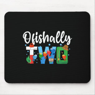 Kids O-fish-ally Two Birthday Decorations 2 Year O Mouse Mat