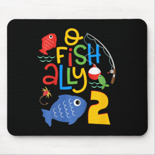 Kids O-fish-ally Two Birthday Decorations 2 Year O Mouse Mat