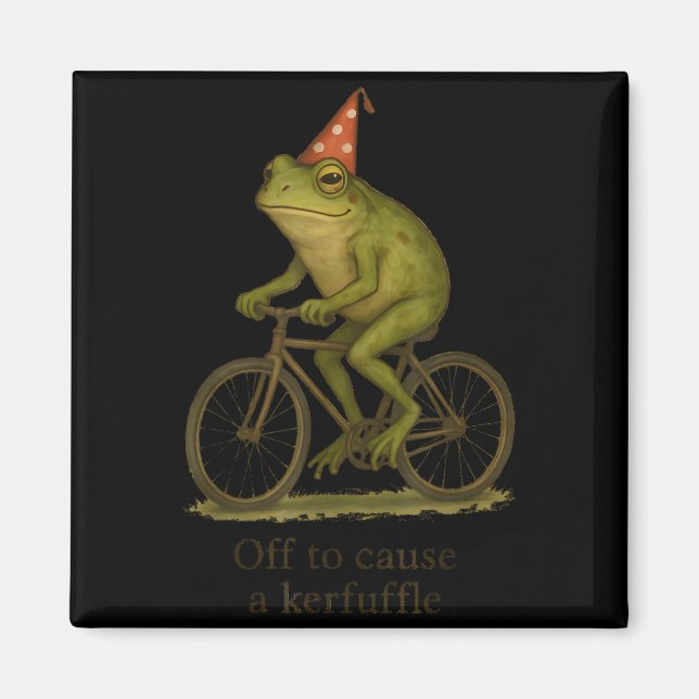 Kids Off Cause Kerfuffle Frog Meme Magnet (Front)
