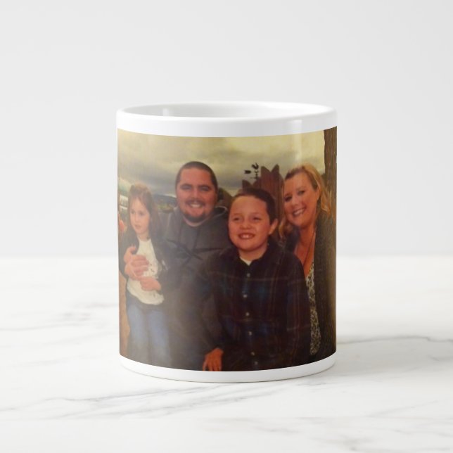 Kids on a cup. large coffee mug (Front)