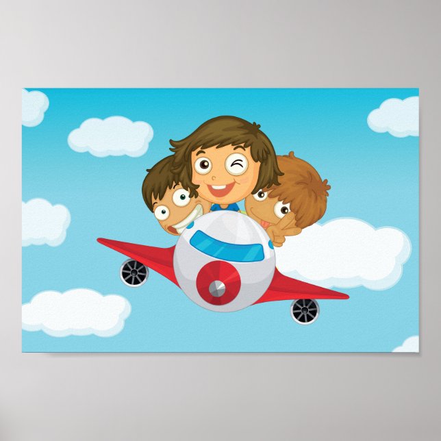 Kids On A Plane Poster (Front)