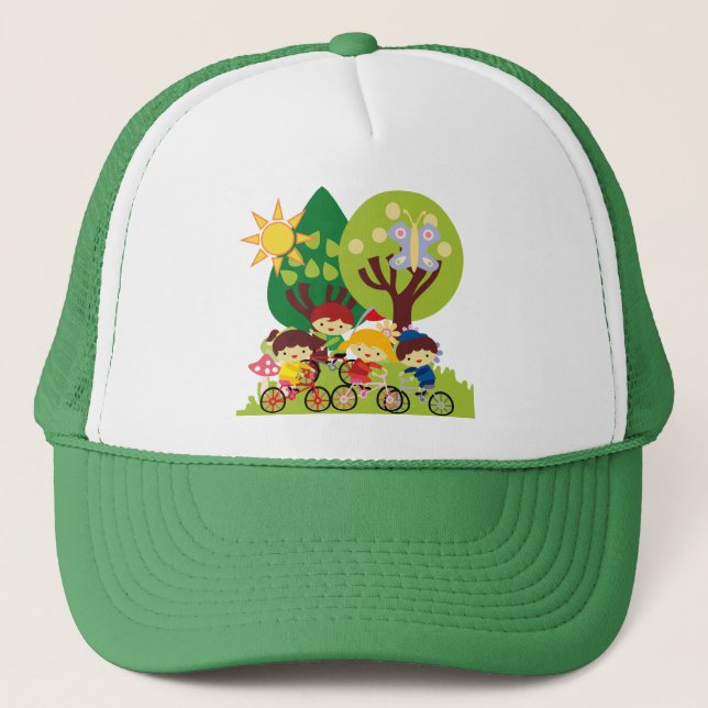 Kids on Bikes Trucker Hat (Front)