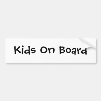 Kids On Board Bumper Sticker