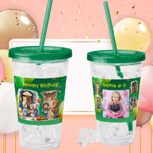 Kids On Halloween Acrylic Tumbler Birthday Gift