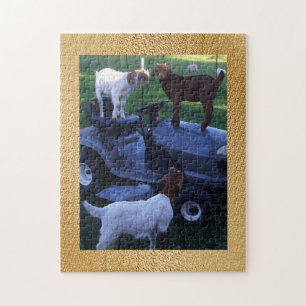 Kids on  Mower Jigsaw Puzzle