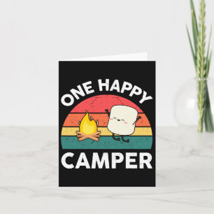 Kids One Happy Camper Toddler Boy Funny Marshmallo Card