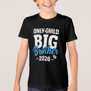 Kids Only Child Crossed Out Big Brother 2026  Tri-Blend Shirt