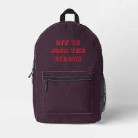 kids or teen cherry purple, off to join circus