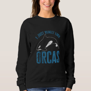 Kids Orca I Just Really Like Orcas Whales Tank Top