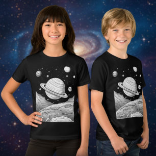 Kids Outer Space Adventure T-Shirt Tri-Blend Shirt