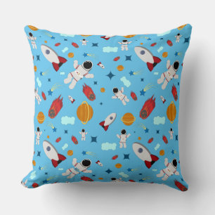 Kid's Outer Space & Astronaut Pattern Cushion