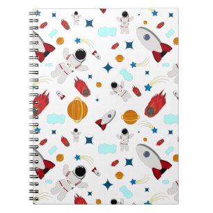Kid's Outer Space & Astronaut Pattern Notebook