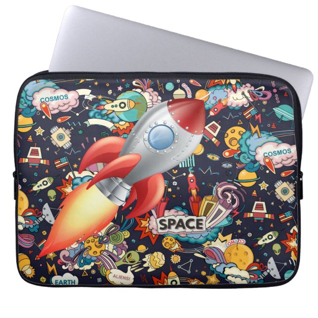 Kids Outer Space  Laptop Sleeve (Front)