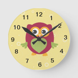 Kid's owl clock