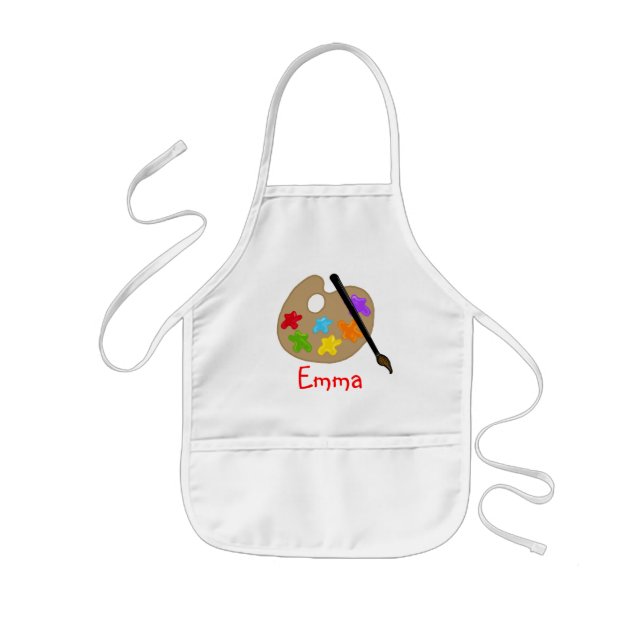 Kids Paint Pallette  Art  Apron (Front)