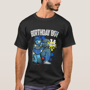 Kids Paintball Birthday Boy 11 Year Old Boys 11Th T-Shirt