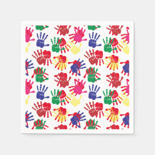Kids Painting Birthday Party Napkin
