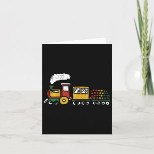 Kids Pan African Train Juneteenth Black History Bl Card
