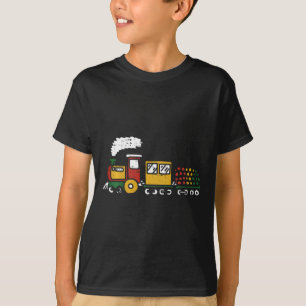 Kids Pan African Train Juneteenth Black History Bl T-Shirt