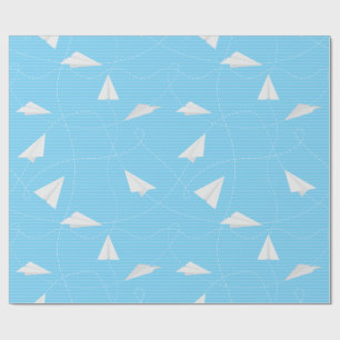 Kids Paper Aeroplane Wrapping Paper