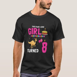 Kids Parasaurolophus Girl for Dino Birthday Party T-Shirt