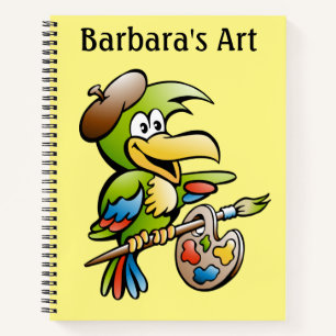 Kids Parrot Sketch Notebook