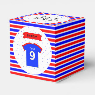 Kids party 9th birthday custom name favour box