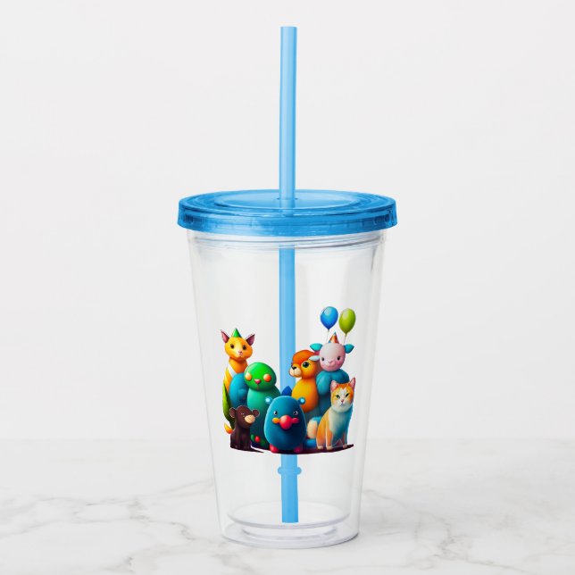 Kid's Party Acrylic Tumbler (Front)