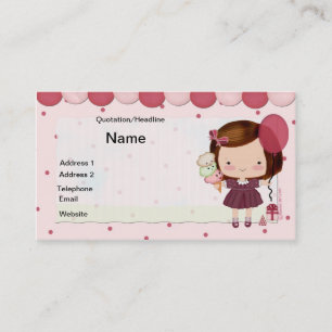 Kids Party Business Card