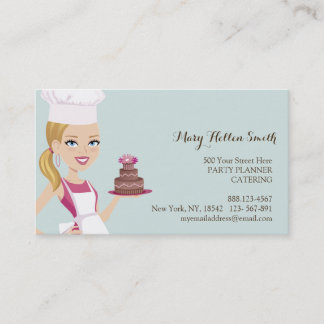 Kids Party Event Organiser Cake Designer Card