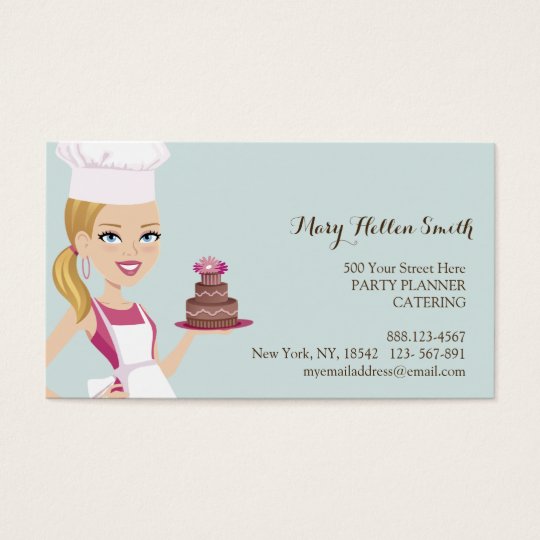 Kids Party Event Organiser Cake Designer Card