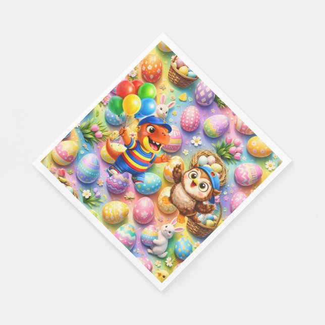 Kids party napkins product description (Corner)