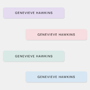 Kids Pastel Name Labels